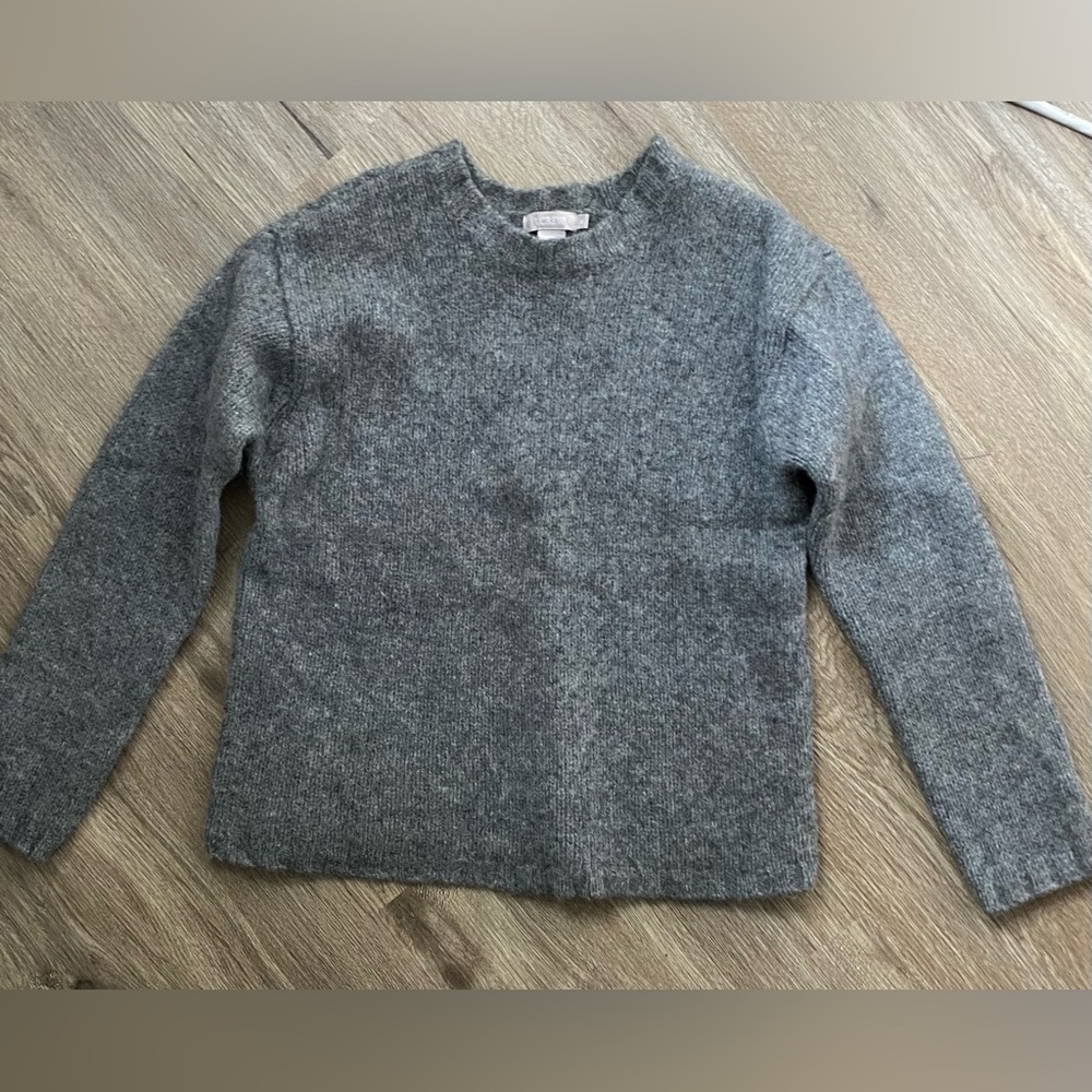 J.Crew 100% Wool Sweater Grey Medium